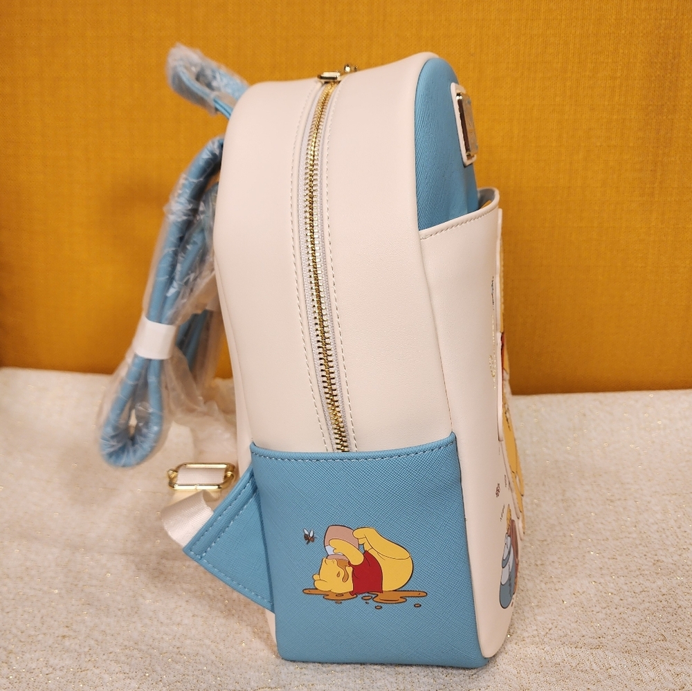 Loungefly Disney Winnie the Pooh Tear Snacks Hunny Pot Mini Backpack NEW - Picture 4 of 11